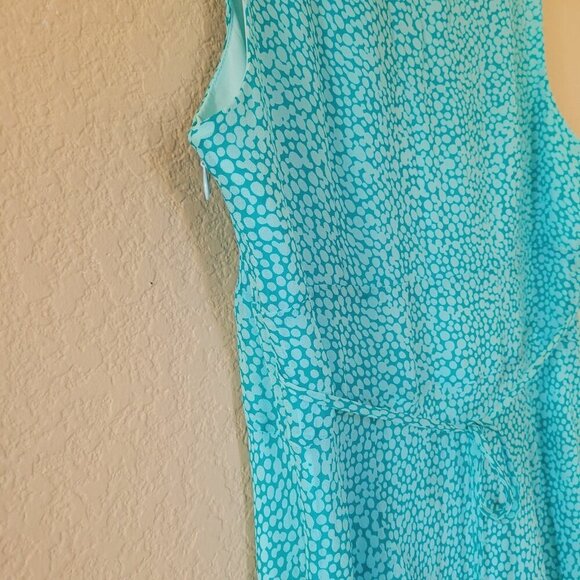 Womens 100% Silk Babydoll Dress Size 6 P Blue Boho Cottage Fairy Whimsigoth Euc - Picture 4 of 9